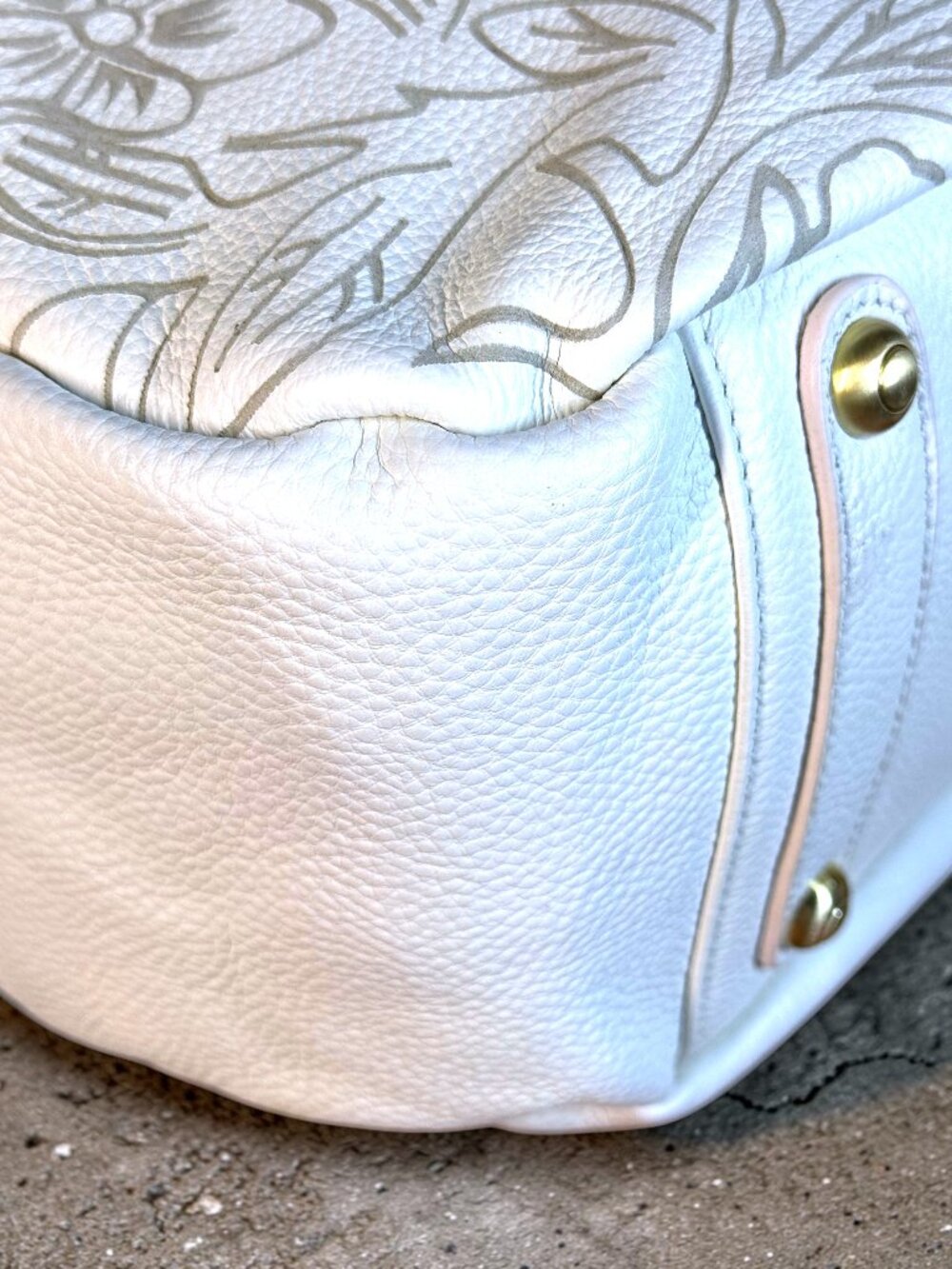 Sharif 1827 Studio Vintage Leather Hobo Shoulder Bag with Fringed Tassel - Picture 10 of 16